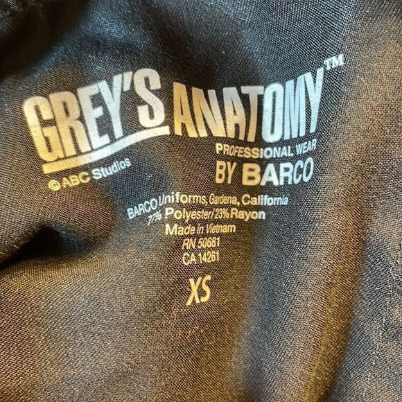 GREYS Anatomy woman’s black scrubs pants - Picture 8 of 11